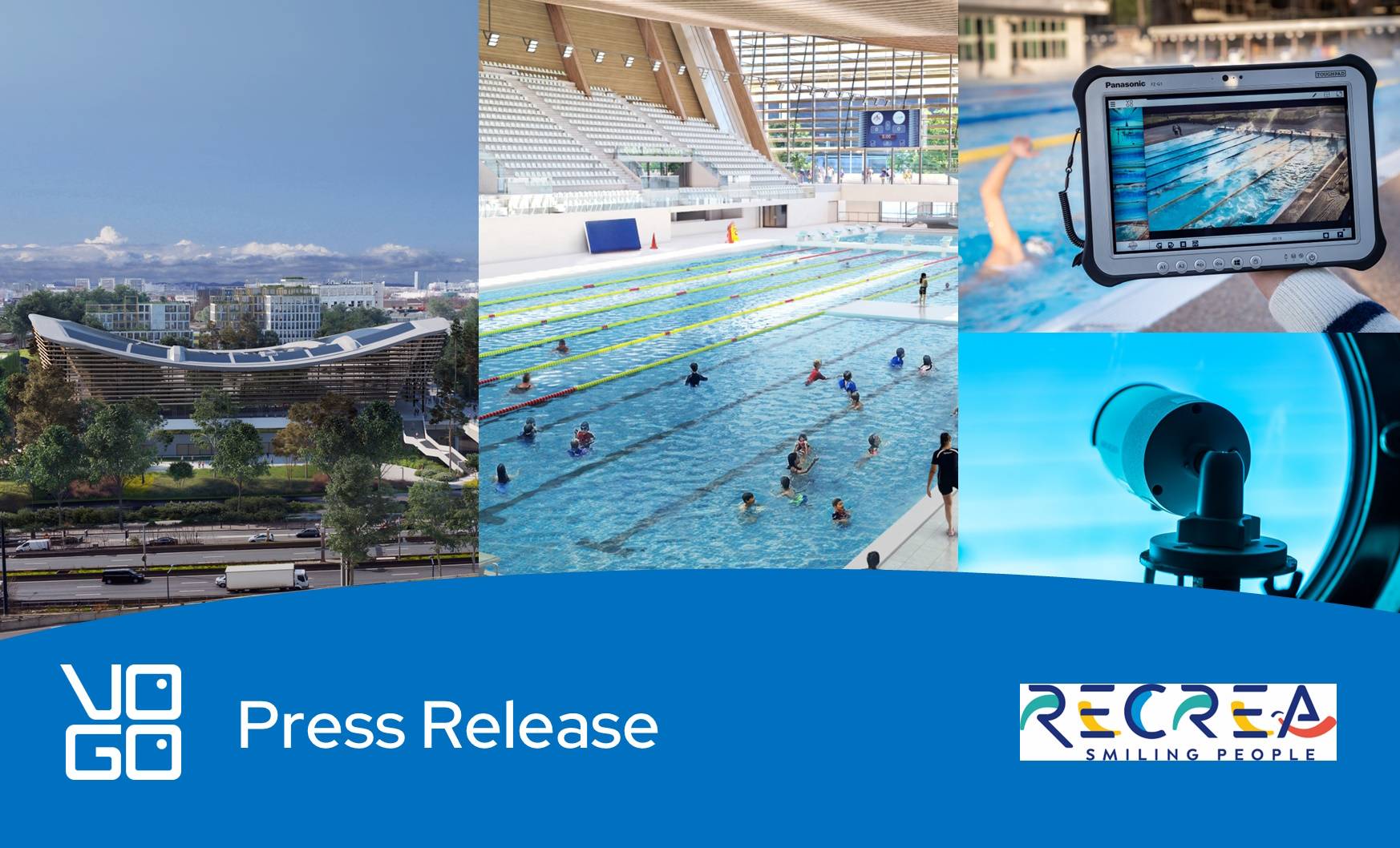VOGO signs a contract with Récréa Group to implement and  operate VOGOSCOPE solutions in the future  Aquatic Center in Saint-Denis